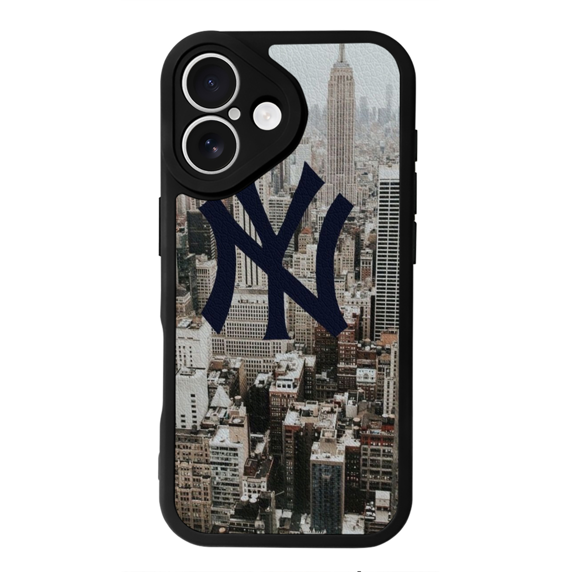 New York Yankees 171 IPhone 16 Silicone Leather Case – UV Print, Lambskin Texture – Perfect Fit, Wireless Charging Compatible, Scratch Resistant, Precise Cutouts – Stylish Protection For IPhone 16